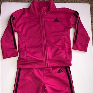 Adidas toddler two-piece track suit. Size: 18 mos